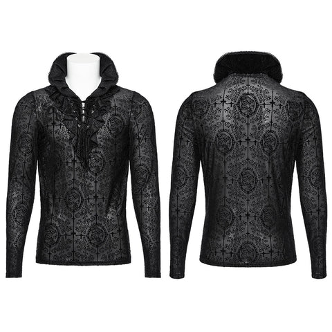 Goth High Collar T-shirt