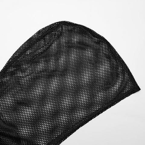 Punk Sexy hollow out hooded vest