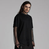 Punk fake two-piece T-shirt