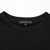 Punk fake two-piece T-shirt
