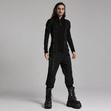 Cyber punk stand up collar personalized T-shirt