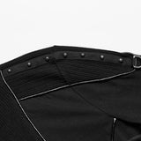 Cyber punk stand up collar personalized T-shirt