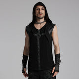 Punk hooded decadent vest