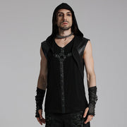 Punk hooded decadent vest