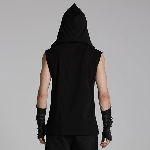 Punk hooded decadent vest