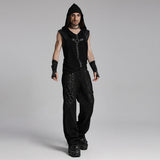 Punk hooded decadent vest