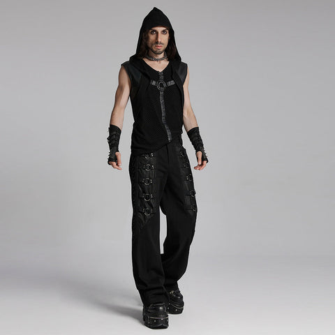Punk hooded decadent vest