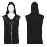 Punk hooded decadent vest