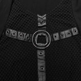 Punk hooded decadent vest