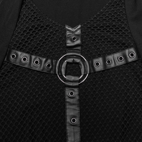 Punk hooded decadent vest