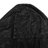 Dark hooded cross overlapping T-shirt