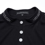 Punk military style T-shirt