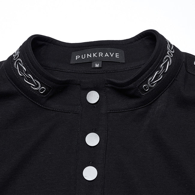 Punk military style T-shirt