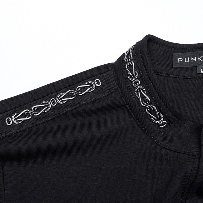 Punk military style T-shirt