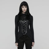 Punk Hooded  Knitted T-Shirt
