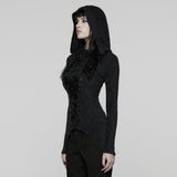 Punk Hooded  Knitted T-Shirt