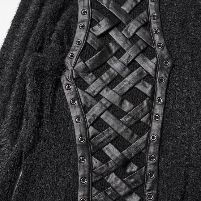 Punk Hooded  Knitted T-Shirt