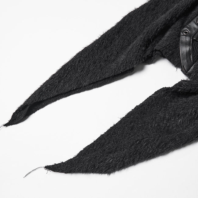 Punk Hooded  Knitted T-Shirt