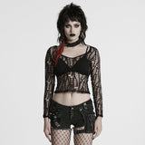 Sexy Punk Mesh T-shirt