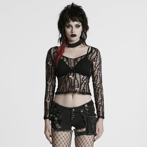 Sexy Punk Mesh T-shirt