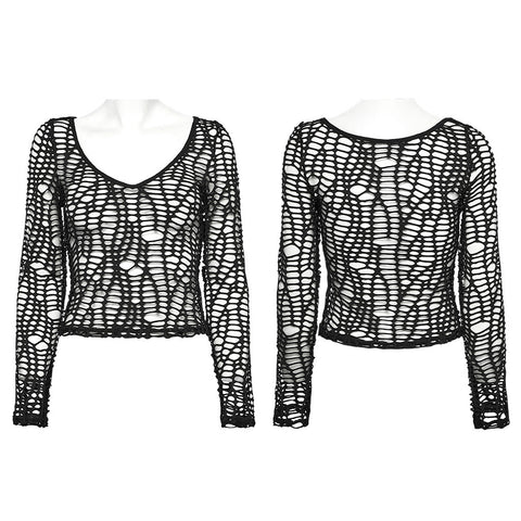 Sexy Punk Mesh T-shirt