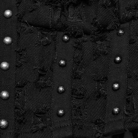 Decadent punk denim vest