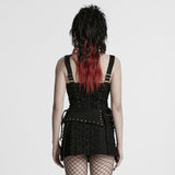 Decadent punk denim vest