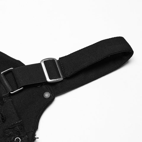 Decadent punk denim vest