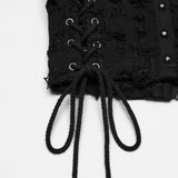 Decadent punk denim vest