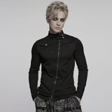 Punk Dark Denim Fitted T-shirt