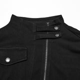Punk Dark Denim Fitted T-shirt