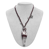 Natural Crystal Woven Necklace