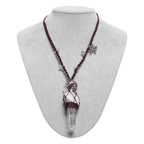 Natural Crystal Woven Necklace