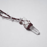 Natural Crystal Woven Necklace