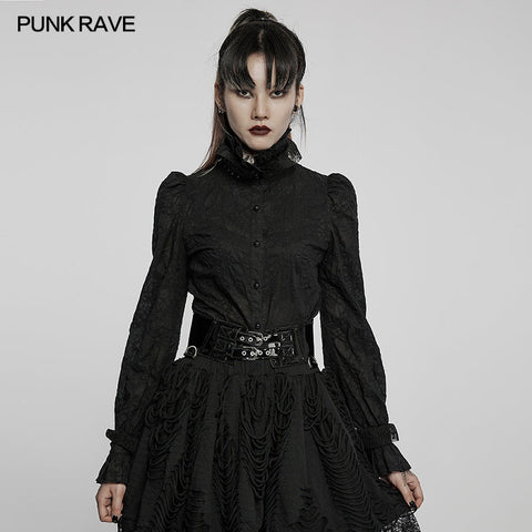 Gothic texture delicate blouse