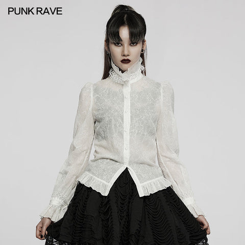 Gothic texture delicate blouse