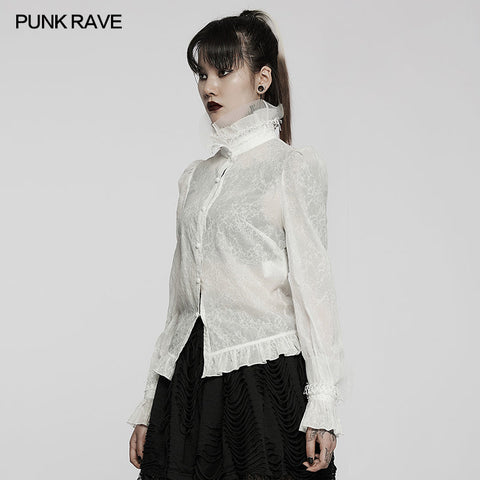 Gothic texture delicate blouse