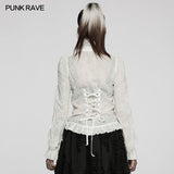 Gothic texture delicate blouse