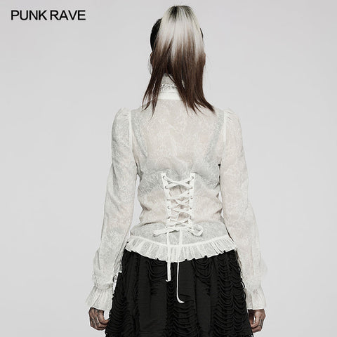 Gothic texture delicate blouse