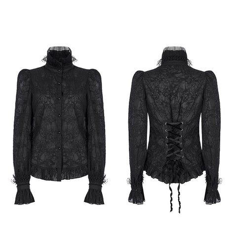 Gothic texture delicate blouse