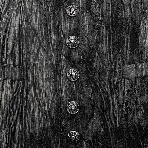 Goth Dark Distressed Waistcoat