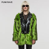 PUNK faux fur coat