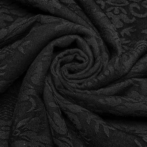 Goth jacquard half sleeve shirt