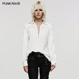 Deep V-neck Goth Shirt