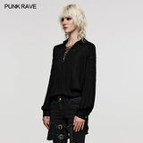 Deep V-neck Goth Shirt