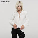 Deep V-neck Goth Shirt