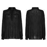 Deep V-neck Goth Shirt