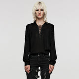 Deep V-neck Goth Shirt