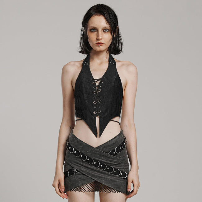 PUNK halter crop top