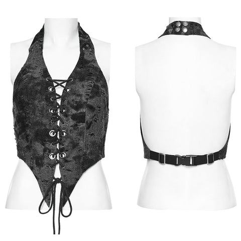 PUNK adjustable halter vest